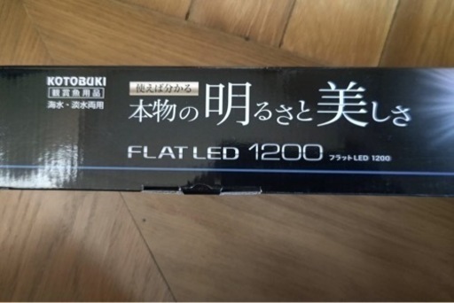 (新品同様おまけ付き)大型水槽1200水槽・水槽台・・LED照明3点セット(コトブキ)