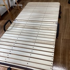 折りたたみスノコベッド【町田市再生家具】　232438