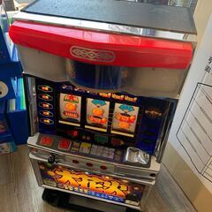 動作良好 パチスロ実機 アルゼ 4号機 大花火 設定キー付き スロット台