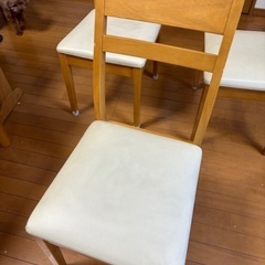 椅子3脚　高さ調整できるテーブル