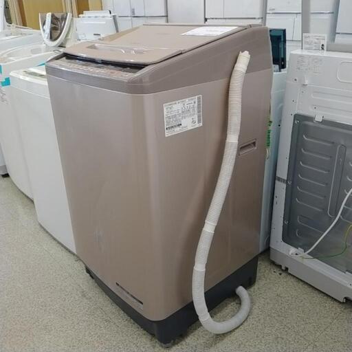 HITACHI 洗濯機 18年製 10kg ※正面キズへこみあり TJ2672 HITACHI 洗濯機 18年製 10kg ※正面キズへこみあり TJ2672