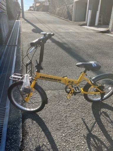 HUMMER 折りたたみ自転車　黄色