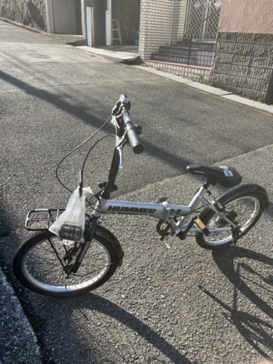 HUMMER 折りたたみ自転車　シルバー