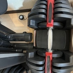 可変式ダンベル40kg×2・トレーニングベンチ