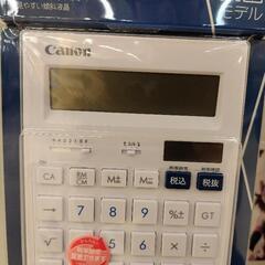 【ネット決済・配送可】キャノンの大きい薄型電卓12桁 抗菌モデル