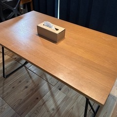 無印良品、折りたたみテーブル・幅１２０ｃｍ・オーク材