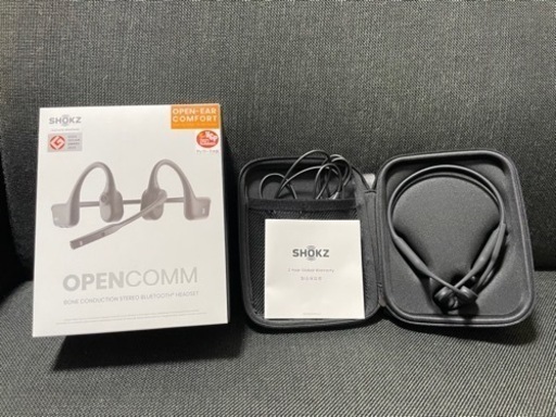 【shokz】open comm 骨伝導イヤホン　1度試着のみ