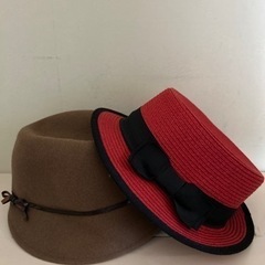 レトロ 帽子 2個 0円