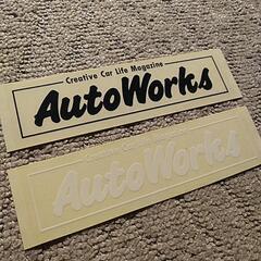 当時物？ AutoWorks ステッカー