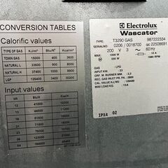 エレクトロラックス コイン式ガス乾燥機T3290(13.5kg)