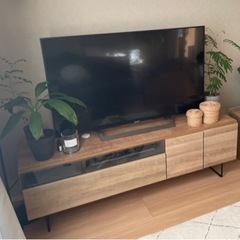 テレビボード アイアン ウッド 幅150