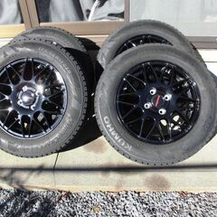 美品//22年製スタッドレスタイヤ175/65R14/82Rホイルタイヤ付き