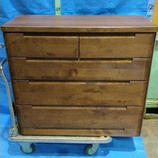 0107-054 カリモク家具製　4段タンス