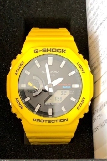【ほぼ未使用】G-SHOCKイエローBluetooth GA-B2100
