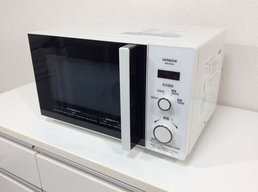 (1/12受渡済)JT8063【HITACHI/日立 電子レンジ】美品 2020年製 HMR-BK220-Z5 家電 キッチン ターンテーブル 横開き 50ヘルツ専用