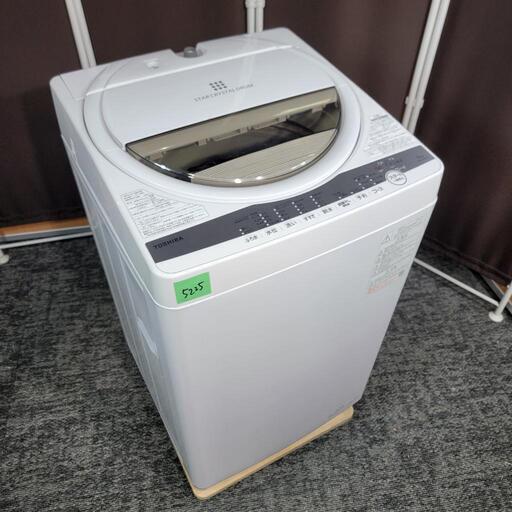 ‍♂️売約済み❌5225‼️配送設置は無料‼️最新2021年製✨浸透パワフル洗浄✨東芝 6kg 洗濯機