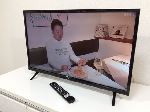（3/16受渡済）JT8064【TCL/ティーシーエル 32インチ液晶テレビ】美品 2021年製 32S5200A 家電 映像機器 スマートテレビ AndroidTV