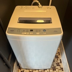 洗濯機 6.0kg  AQUA AQW-S60F(W)