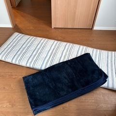 細長い座布団マットレス&洗えるカーペット