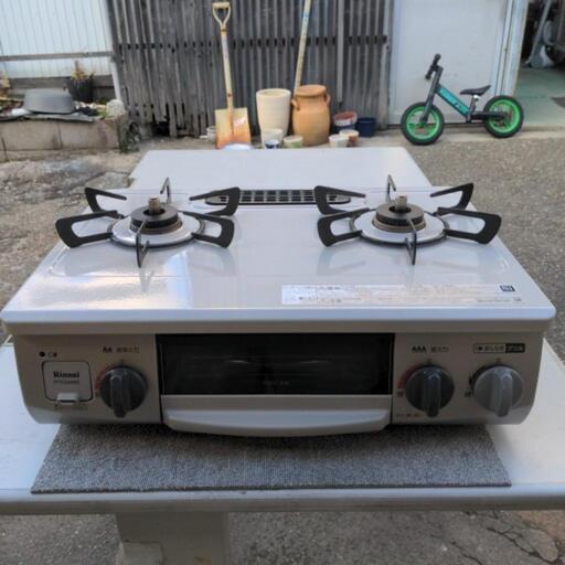 格安価格！　2020年式　リンナイ　LPガス用ガスコンロ　二口コンロ　RTE564BER