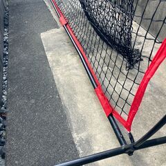 管K-95【愛知県一宮市から】【平日もお渡しできます！近隣配送可能です。】使用少　Zen Sports 防球ネット ポータブル ピッチングネット 野球 ソフトボール 練習ネット バッティング　フィールディング ポータブルバックストップ　赤色　購入時¥38,615-