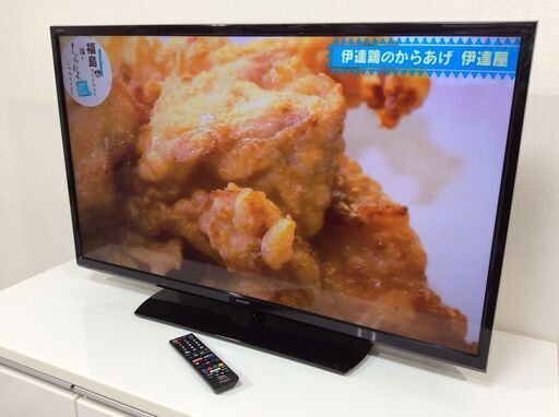 (3/11受渡済)YJT8065【SHARP/シャープ 40インチ液晶テレビ】美品 2017年製 AQUOS LC-40H40 家電 映像機器