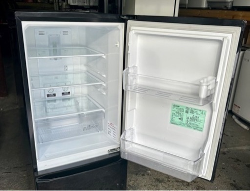 札幌市内配送無料 美品 20年製 三菱 MITSUBISHI 146L 2ドア冷凍冷蔵庫 MR-P15E-B