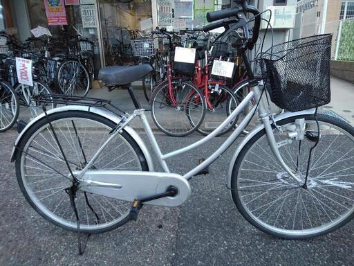 中古自転車２８６１　前後タイヤ新品！　２６インチ　ギヤなし　ダイナモライト 中古自転車2861 前後タイヤ新品！ 26インチ ギヤなし ダイナモライト