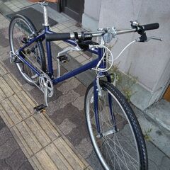 WEEKEND BIKES[ウィークエンドバイクス]26吋 シティークロスバイク アルミ/7speed/ネイビー