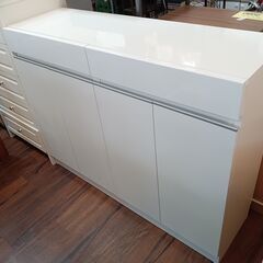 キッチンカウンター | 食器棚 | ホワイト 楽天市場】キッチンカウンター 食器棚 日本製 完成品 キッチン収納