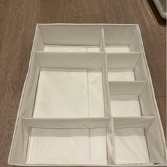 【値下げ】IKEA・SKUBB ボックス 仕切り付き・ホワイト