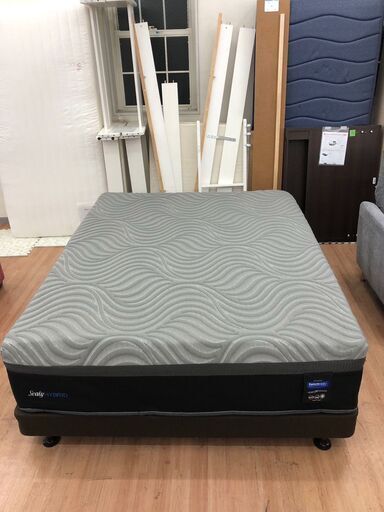 ▼値下げ▼ダブルワイド脚付きマットレス ダブルワイドマットレス Sealy hybrid 総額約28万 自社配送時代引き可※現金、クレジット、スマホ決済対応※【送料に設置込】