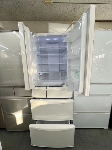 6ドア冷蔵庫(451L) パナソニック NR-FVF454 2019年製 中古品 G04035