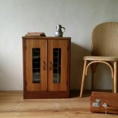 ク*ス様 レトロ家具　レコードラック　食器棚　古道具　アンティーク　ヴィンテージ 食器棚 収納棚 ラック レコード棚 アンティーク 古道具