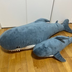 イケア IKEA サメのぬいぐるみ 2個セット 無料でお譲りします
