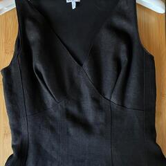 24万タグ付 ロエベ LOEWE リトルブラック Vネックドレス ワンピース