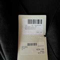 24万タグ付 ロエベ LOEWE リトルブラック Vネックドレス ワンピース