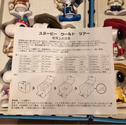 ■激レア！1997年 マクドナルド スヌーピー ワールドツアー フィギュア 28種 約10センチ コレクションボックス セット SNOOPY World Tour