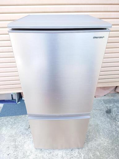 【美品\u0026送料無料】シャープ 2ドア 冷凍冷蔵庫 137L SJ-D14D-S つけかえどっちもドア