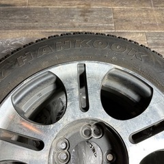 早い者勝ちで！値下げ可能ハンコックスパイクタイヤ195/65r/15 4穴