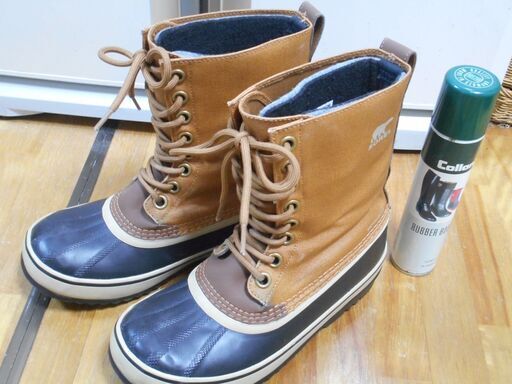 定価¥14900 SOREL スノーブーツ レディース 25cm 1964 CVS キャメル/茶色 箱付き NL3478-224 ソール減り極少 手入れ済み ソレル USED
