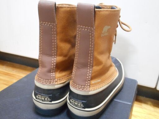 定価¥14900 SOREL スノーブーツ レディース 25cm 1964 CVS キャメル/茶色 箱付き NL3478-224 ソール減り極少 手入れ済み ソレル USED