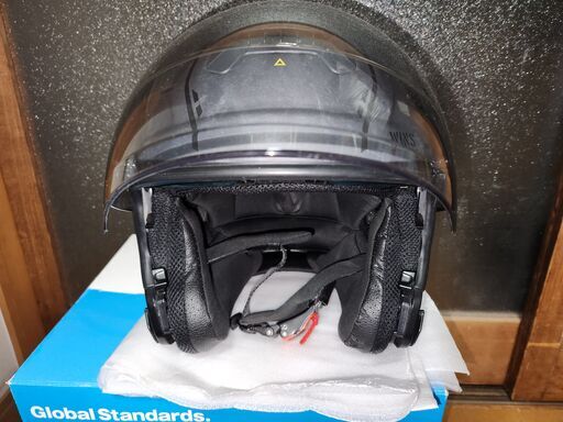 バイク ヘルメット WINS G-FORCE SS JET Lサイズ ストーングレー CR-1 施工済み バイク ヘルメット WINS G-FORCE SS JET Lサイズ ストーングレー CR-1