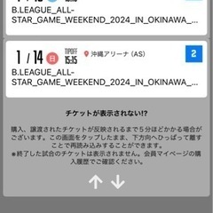 Bリーグオールスタープレミアムチケット２日間　★連番2枚★