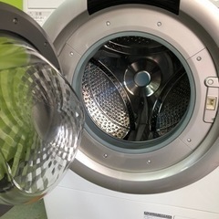 ドラム式洗濯機　プラズマクラスター　シャープ　動作確認済み　洗濯7k乾燥3.5k ES-S70 直接引取り歓迎品　　