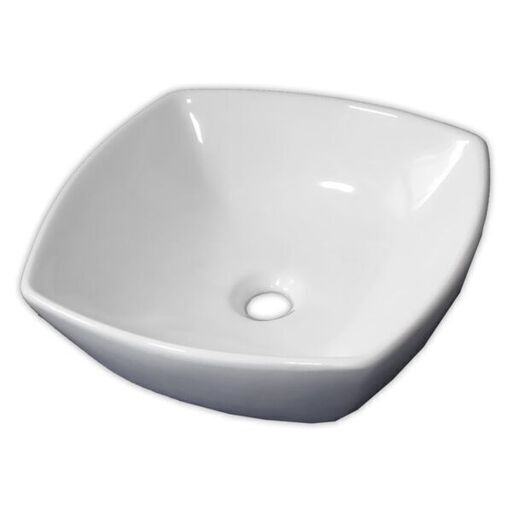 白陶器角型ベッセルボウル　SL3440　新品　在庫あり