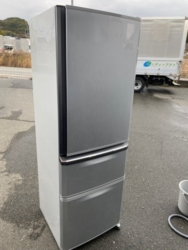 福岡市内配送無料　三菱電機 MITSUBISHI ELECTRIC MR-C37R-S [冷蔵庫（370L・右開き） クールシルバー]
