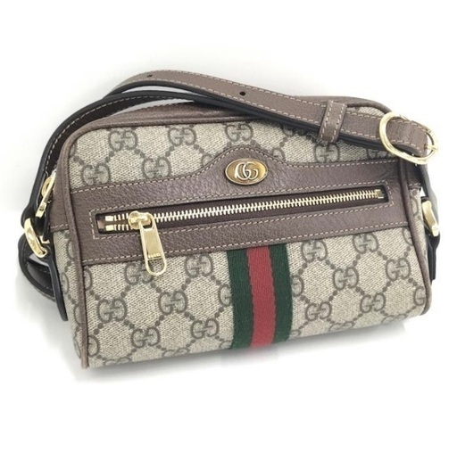 J3287 ★値下げしました★GUCCI オフィディア ショルダーバッグ シェリーライン GGスプリーム PVC ベージュ 517350