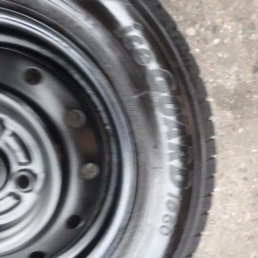広島 軽自動車用スタッドレスタイヤ バリ山 鉄ホイール付き 4本セット