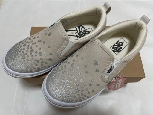 【新品】VANS CLASSIC スリッポン グレー シルバー 21.0cm